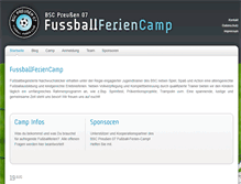 Tablet Screenshot of camp.bsc-preussen07.de
